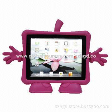 Lightweight Plastic Case for iPad/Harmless foam Material, Kid Safe/Shock-resistant and Free Standing